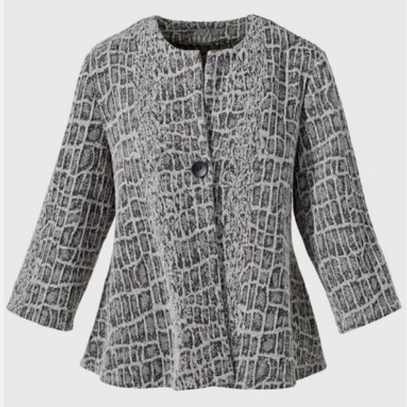 Chico’s Easywear Jacket Size 3 (16) Stretch - Picture 1 of 15